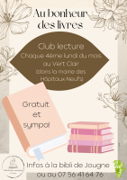 Club lecture "Au bonheur des livres" 